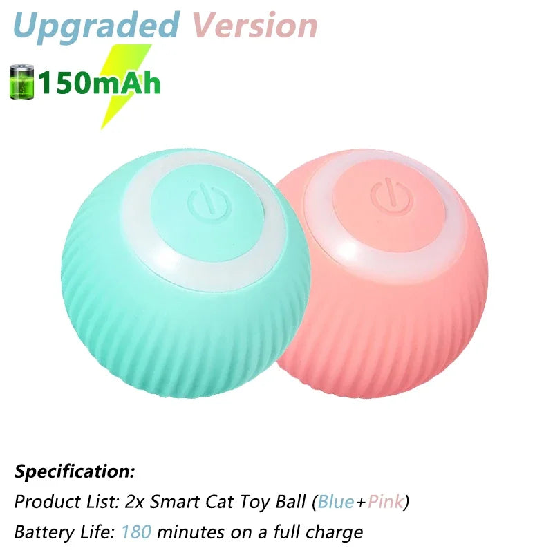  Bola Interativa Elétrica para Gatos – Brinquedo Inteligente com Movimento Automático / Smart Interactive Electric Cat Ball – Automatic Rolling Toy