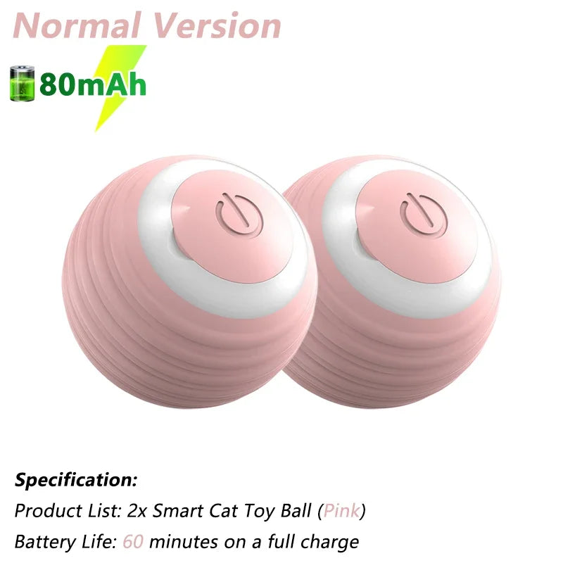  Bola Interativa Elétrica para Gatos – Brinquedo Inteligente com Movimento Automático / Smart Interactive Electric Cat Ball – Automatic Rolling Toy