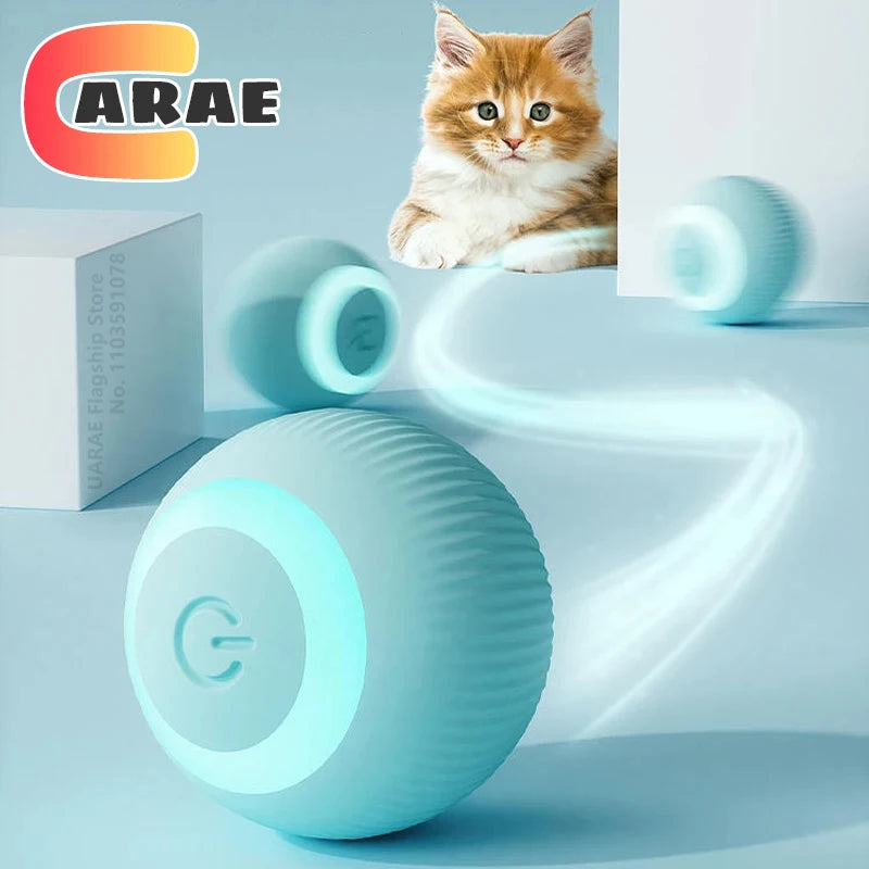  Bola Interativa Elétrica para Gatos – Brinquedo Inteligente com Movimento Automático / Smart Interactive Electric Cat Ball – Automatic Rolling Toy