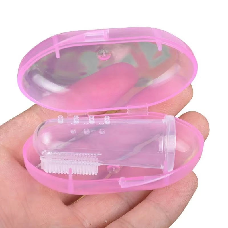 Escova de Dentes de Silicone para Dedo – Higiene Oral para Cães e Gatos / Soft Silicone Finger Toothbrush for Dogs & Cats