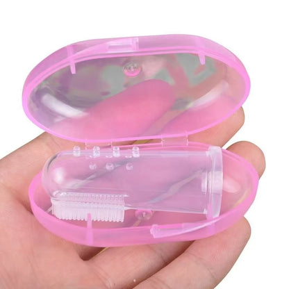 Escova de Dentes de Silicone para Dedo – Higiene Oral para Cães e Gatos / Soft Silicone Finger Toothbrush for Dogs & Cats