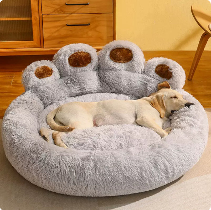 Cama macia em forma de pata para cães e gatos / Soft Paw-Shaped Pet Bed for Dogs & Cats