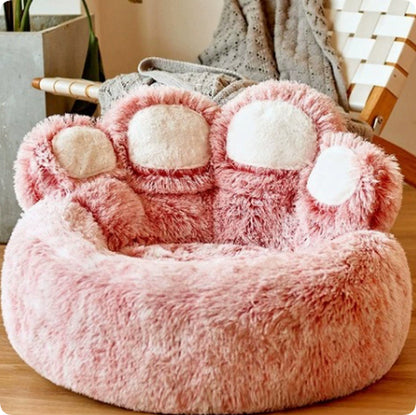 Cama macia em forma de pata para cães e gatos / Soft Paw-Shaped Pet Bed for Dogs & Cats