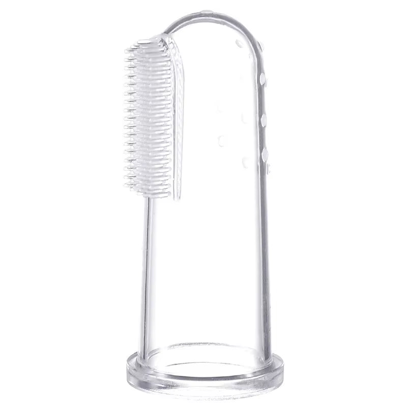 Escova de Dentes de Silicone para Dedo – Higiene Oral para Cães e Gatos / Soft Silicone Finger Toothbrush for Dogs & Cats