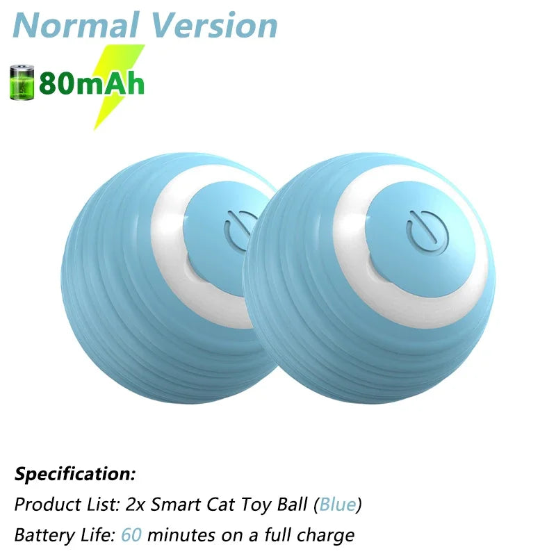  Bola Interativa Elétrica para Gatos – Brinquedo Inteligente com Movimento Automático / Smart Interactive Electric Cat Ball – Automatic Rolling Toy