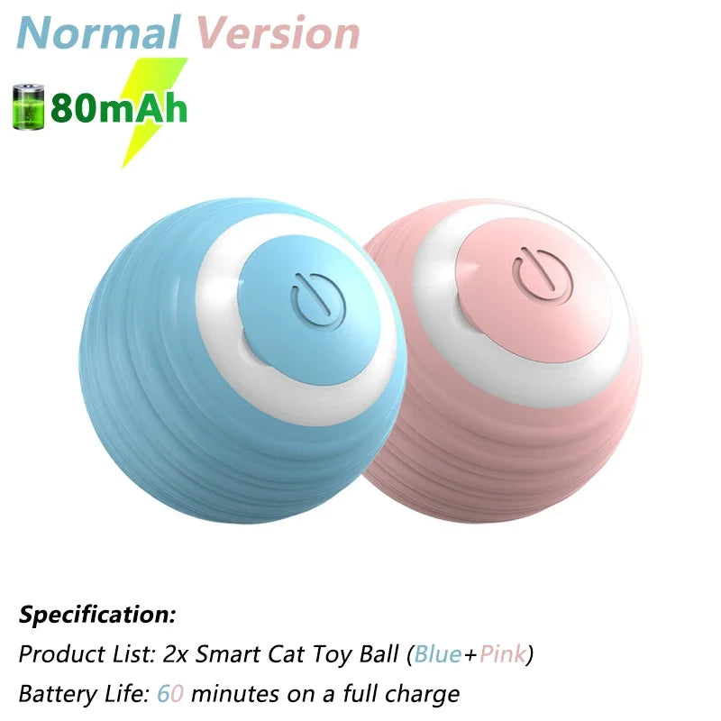  Bola Interativa Elétrica para Gatos – Brinquedo Inteligente com Movimento Automático / Smart Interactive Electric Cat Ball – Automatic Rolling Toy
