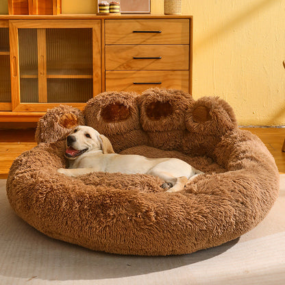 Cama macia em forma de pata para cães e gatos / Soft Paw-Shaped Pet Bed for Dogs & Cats
