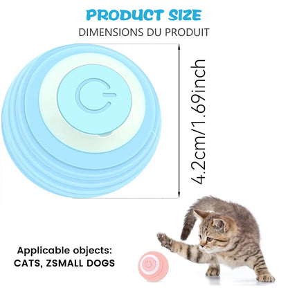  Bola Interativa Elétrica para Gatos – Brinquedo Inteligente com Movimento Automático / Smart Interactive Electric Cat Ball – Automatic Rolling Toy