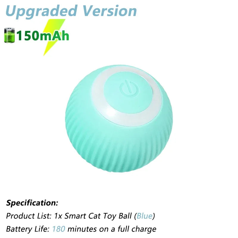  Bola Interativa Elétrica para Gatos – Brinquedo Inteligente com Movimento Automático / Smart Interactive Electric Cat Ball – Automatic Rolling Toy