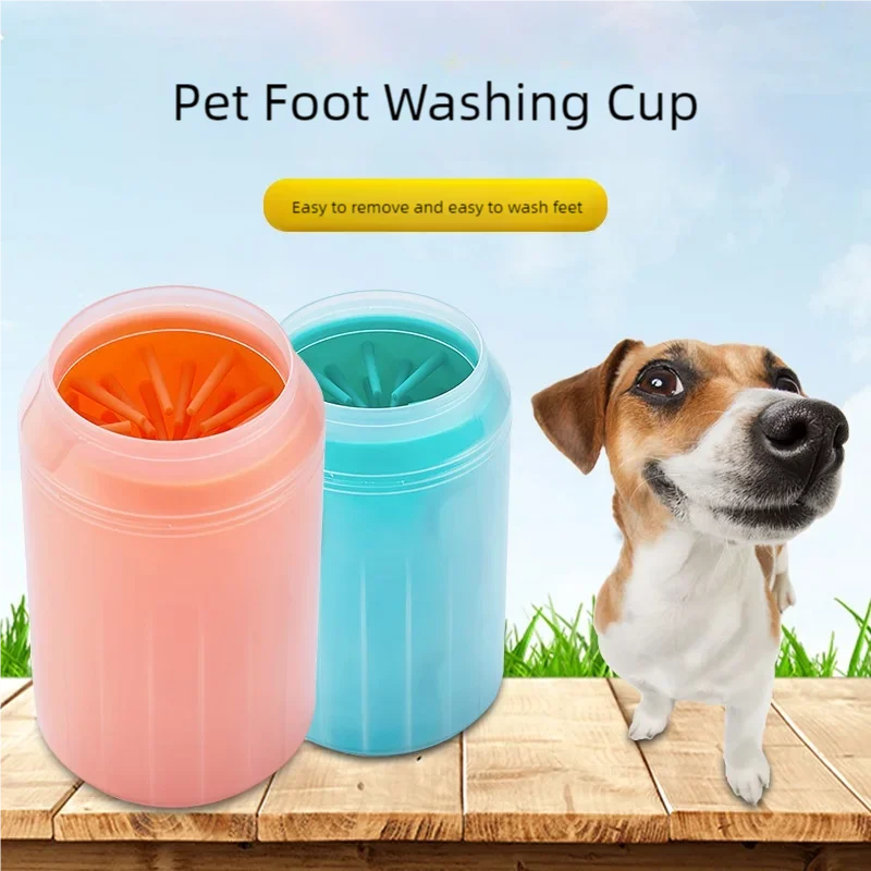 Copo de Limpeza para Patas de Cães – Escova Portátil com Cerdas de Silicone / Dog Paw Cleaner Cup – Portable Paw Washer with Soft Silicone Bristles