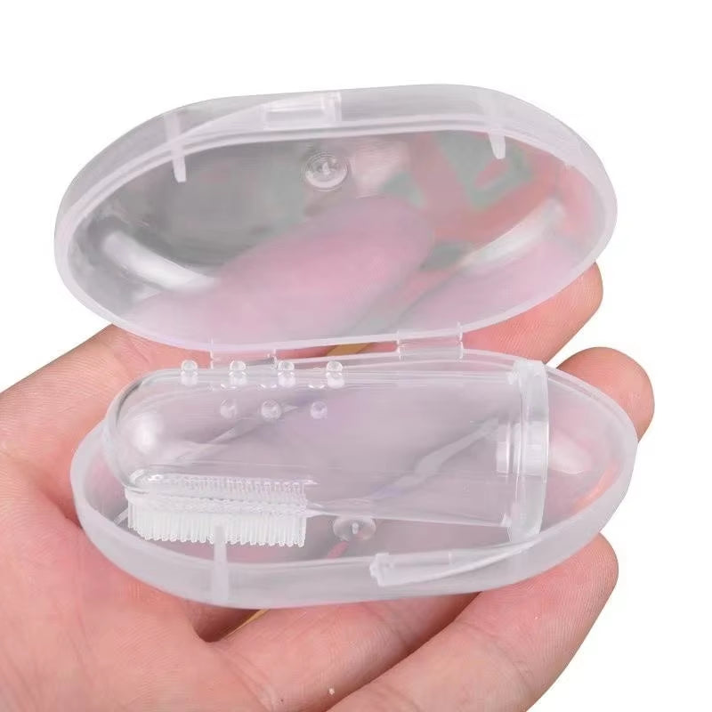Escova de Dentes de Silicone para Dedo – Higiene Oral para Cães e Gatos / Soft Silicone Finger Toothbrush for Dogs & Cats