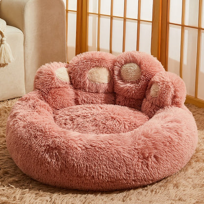 Cama macia em forma de pata para cães e gatos / Soft Paw-Shaped Pet Bed for Dogs & Cats
