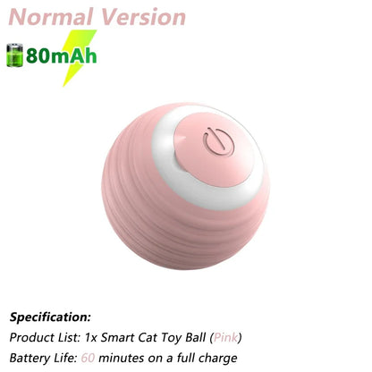  Bola Interativa Elétrica para Gatos – Brinquedo Inteligente com Movimento Automático / Smart Interactive Electric Cat Ball – Automatic Rolling Toy