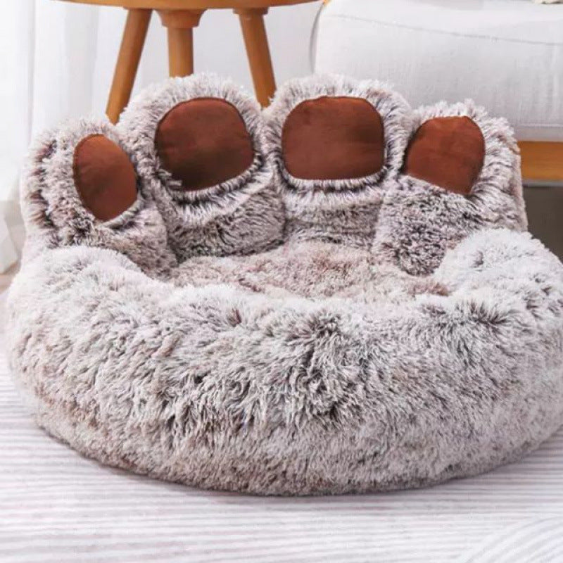 Cama macia em forma de pata para cães e gatos / Soft Paw-Shaped Pet Bed for Dogs & Cats