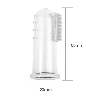 Escova de Dentes de Silicone para Dedo – Higiene Oral para Cães e Gatos / Soft Silicone Finger Toothbrush for Dogs & Cats