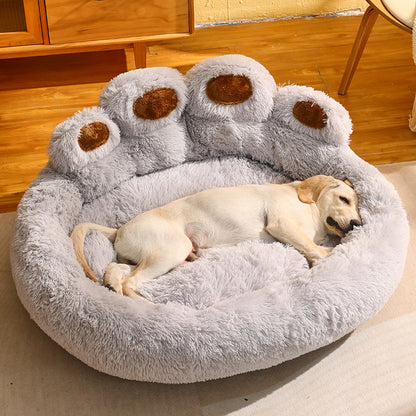 Cama macia em forma de pata para cães e gatos / Soft Paw-Shaped Pet Bed for Dogs & Cats
